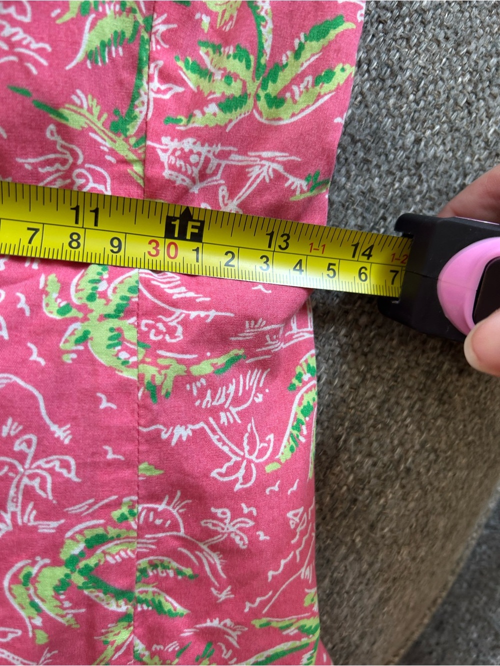 Lilly Pulitzer Pink Tropical Strapless Sundress | Size 12 - Vintage 1990’s - Picture 8 of 13